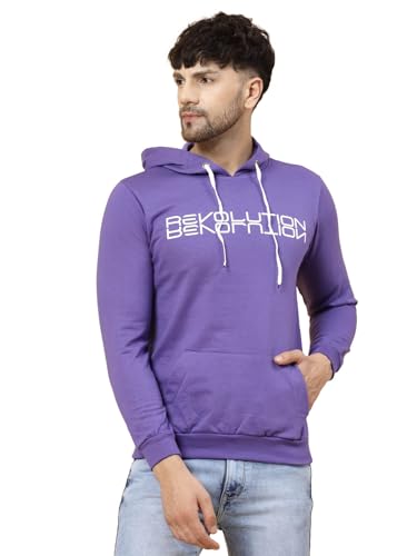 Image of Rigo Fleece Printed Round Neck Sweatshirt for Men | Full Sleeves Sweatshirt for Men | Casual Wear & Stylish Sweatshirts for Men