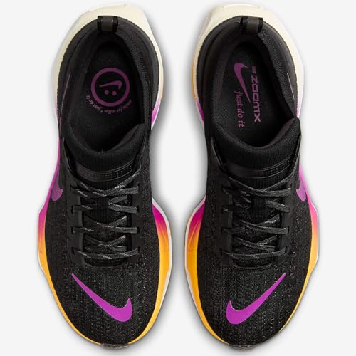 Nike Invincible 3 Women's Road Running Shoes (DR2660-006, Black/Laser Orange/Coconut Milk/Hyper Violet) Size 82