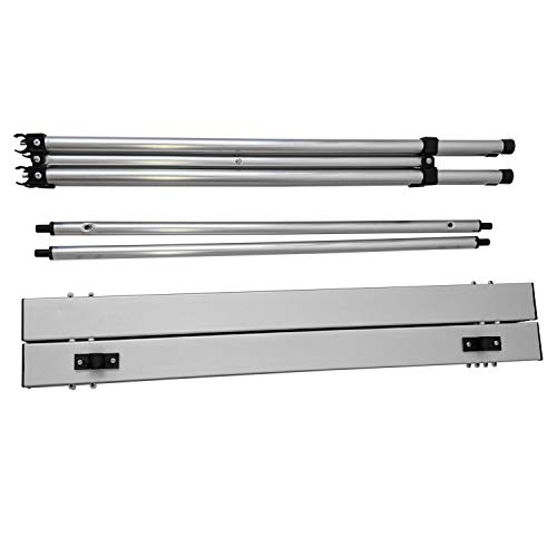 Wohaga Aluminium Klapptisch 'Ameland' 70x70xH70cm Campingtisch Gartentisch Beistelltisch Falttisch Picknicktisch… – Bild 3