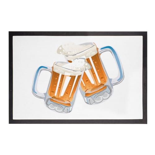 Paillasson Biere Pression Antidérapant - Evite les Traces de Pas Tapis 60x40