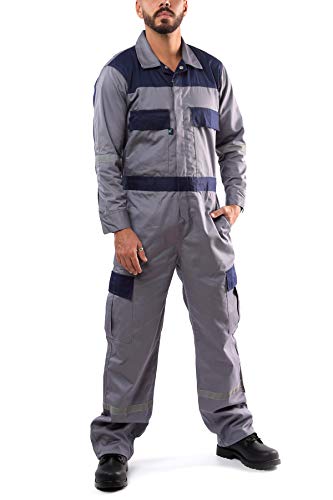 Kolossus Men\'s Enhanced Visibility Long Sleeve Blended Coverall
