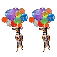 2 stuks leuke kattenhanger voor in de auto met kleurrijke