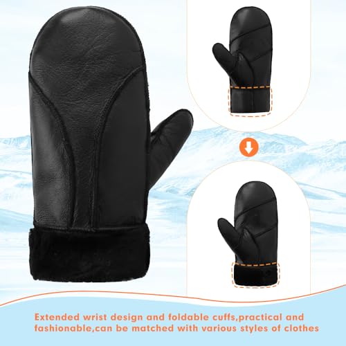 Guantes de piel de oveja caliente de alta calidad para caballero 5