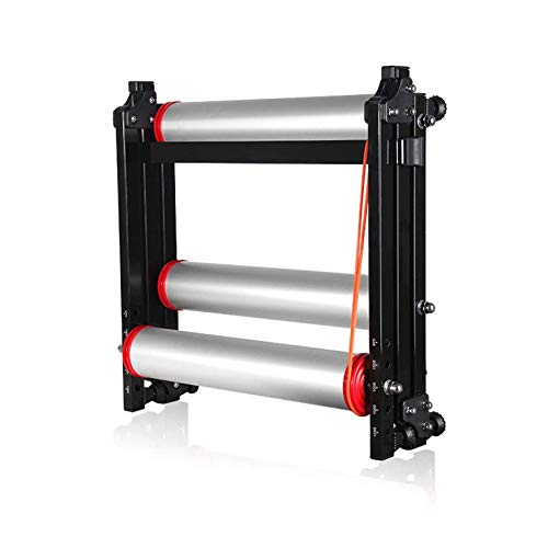 KRXSOBNV, Plataforma Plegable y Ajustable for Montar en Bicicleta, bastidores y Soportes for Ciclismo, Accesorios for Entrenador de Bicicletas ，Rodillo de Entrenamiento para Bicicletas(Black)