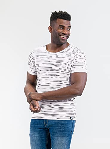 KEY LARGO Way Round T-Shirt, Bianco/Navy (2004), L...