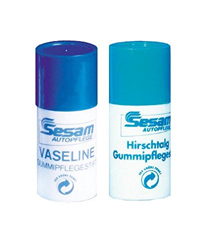 2er Set Sesam Gummipflegestifte, Gummipflegemittel, Autogummi-Pflegeset, Türgummipflege, Hirschtalgstift & Vaselinestift, jeweils 25 ml