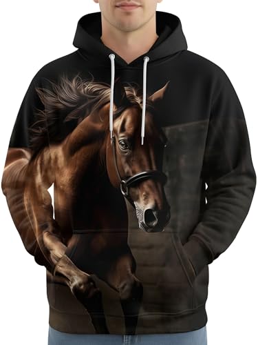 Image of PAGYMO Graphic Hoodies for Men Funny Novelty Pullover Hooded Sweatshirt | Funny 3D print, cool novelty design, colorful pattern, mens graphic pullover hoodie, sarcastic style, funky winter fashion