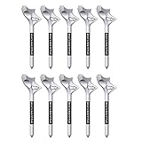 Hiborth Golf Tees, 10Pcs Plastic Golf Tees Decrease Friction 10 Degrees Golf Balls Tees Professional Unbreakable Golf Tees Increase Distance Compact Golf Supplies for Golfer Golf Accessories for Men - Image 7