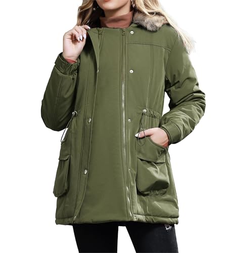 Maacie Winter Umstandsmantel aus Baumwolle warme...