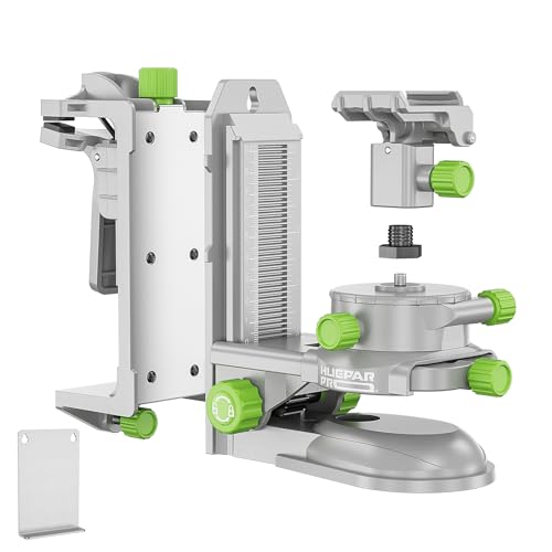 Huepar Pro Adaptateur de Niveau Laser, Support de Réglage Fin Pour Rotation 360, Avant/Arrière...