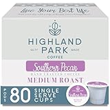 Picture of Highland Park Coffee Single Serve Pods Compatible with Keurig K Cup Brewers, Southern Pecan, 80 Count