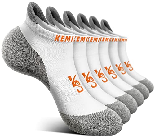 Image of BULLIANT Socks For Women 6Pairs-Womens Athletic Ankle Socks No Show Cushioned for Walking Running-Compression Arch Support