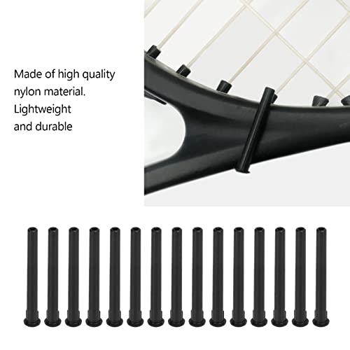Tennis Racket Wire Protection Tube, Single Hole Design Black Color Tennis Racket Grommets Parts for Racquet(3.6 * 35mm)