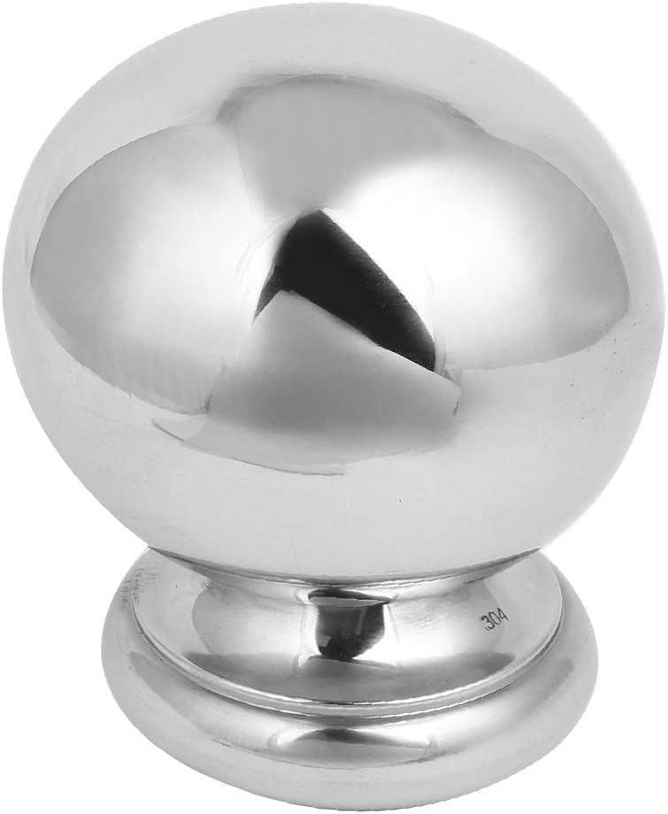 EISTEE Fence Post,Stair Newel,Ball Top Cap Newel,New 102mm Ball Featured Top Cap 304 Reliable Efficacy Stainless Steel Silver Tone for Stair Newel Fence Post