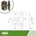 Amig - Pasador de Sobreponer para Puertas Mod.720 | 30 x 53...
