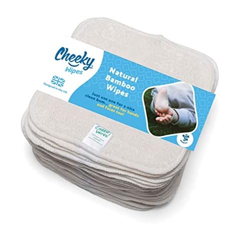 Cheeky Wipes - 25 bamboo terry washable cloth baby wipes by Cheeky Wipes Cover