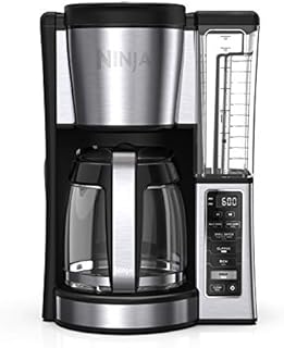 Ninja CE251 Programmable Brewer, with 12-cup Glass Carafe, Black and Stainless Steel Finish