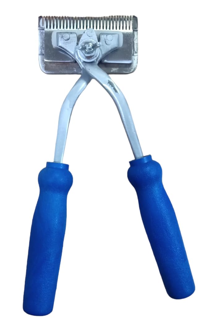 ADILAID Goat Hair Trimmer Non-Electric Hair Cutter with Manual Clipper Hand Push Low Noise + Clipper Oil + Brush + Bag