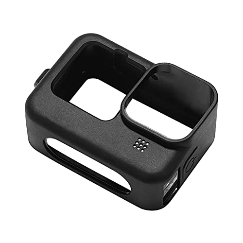 Moniss Action Camera Cage silicone capa protetora acessório fotográfico com tampa de lente substitui