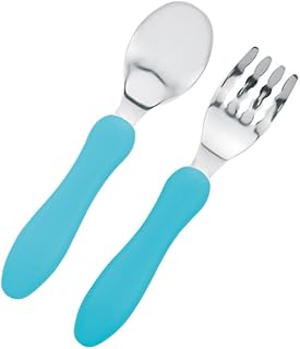 TOYANDONA 1 Conjunto De Garfo E Colher Conjunto De Louça Infantil Garfo De Arroz Para Bebê Garfo De Bebê E Terno Infantil Kit De Bebê Terno De Criança Garfo De Treinamento De Bebê