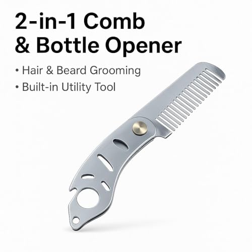 Peine plegable de acero inoxidable IN SELECT 1 unidad miniatura 5