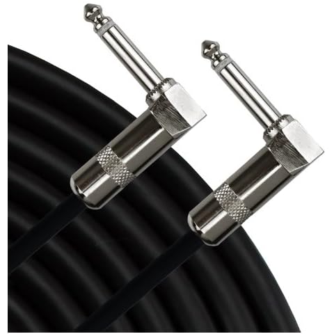 StageMASTER SEGLL-2 2-Feet Instrument Right Angle 1/4-Inch Connectors for Foot Effect Pedals Cover