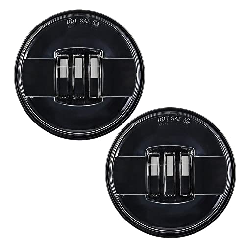 Eagle Lights 8700Bg2Pkr-G2 7" Led Headlight With Led Spot/Passing Light Kit For Harley Davidson And Indian Motorcycles - Generation Ii/Black Kit/Add Adapter Ring #TOP5