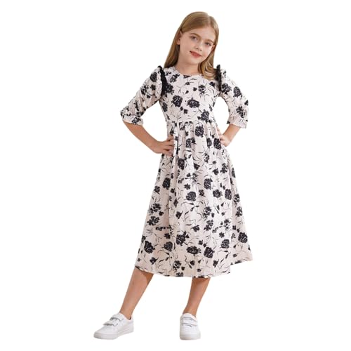 Robe de plage manches courtes fille en tissu respirant fluide