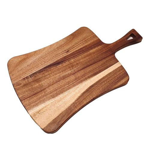 Tabla de cortar de madera de 46 cm de largo para picar alimentos cómodamente 2