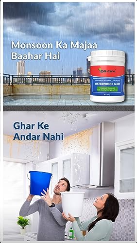 Image of DS CARE Transparent Waterproof Glue for Roof Leakage Crack Seal with Brush Water Leakage Solution - 300 gm (Pack of 3)