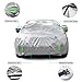 Tecoom Light Shell Waterproof UV-Proof Windproof Design Car Cover with Zipper Storage and Lock for All Weather Indoor Outdoor Fit 160-172 Inches Hatchback