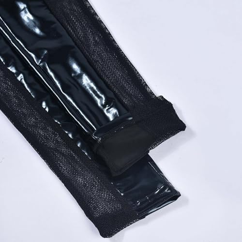 Image of Women's Sexy See Through Sheer Mesh Pants Leggings High Waist Casual Sweatpants Tights