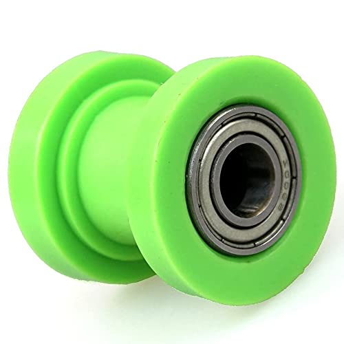 ANCLLO 8 mm Motorrad Kettenrolle Schieber Spanner Radführung Ersatz für ATV 4 Wheeler Quad Baja Doodlebug Dirt Pit Bike Grün