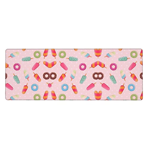 Grand tapis de souris crème glacée coloré pour la décoration de bureau
