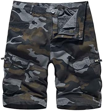 IDEALSANXUN Camo Cargo Shorts for Men Summer Casual Relaxed Fit Outdoor Camouflage Shorts Cargo Pants