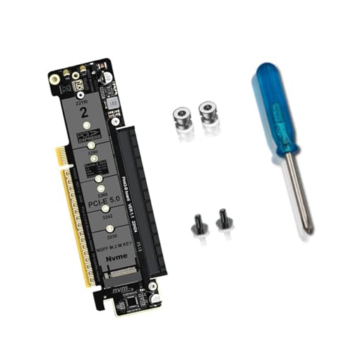 Adaptateur d'extension PCIe 5.0 double NVMe pour optimiser le transfert rapide