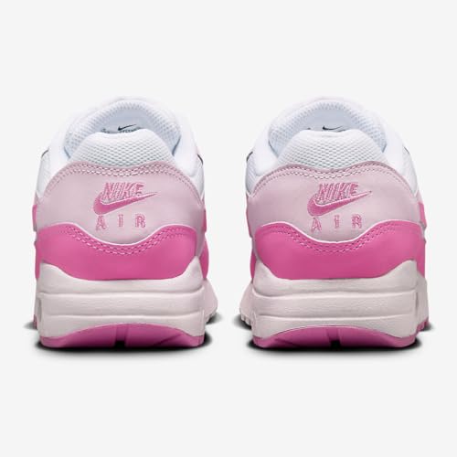Nike Air Max 1 Big Kids' Shoes (FZ3559-100, White/Pink Foam/Playful Pink)3