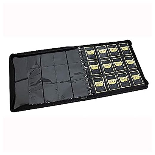 Black Dragon Shield Codex 12 Pocket Portfolio Zipster XL Zipper Enclosed 3 Ring Card Storage Binder