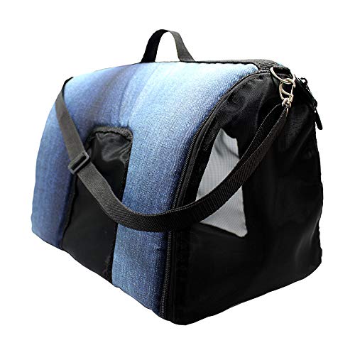 Bolsa de Transporte I Love Pet Jeans para Cães e Gatos Tamanho P