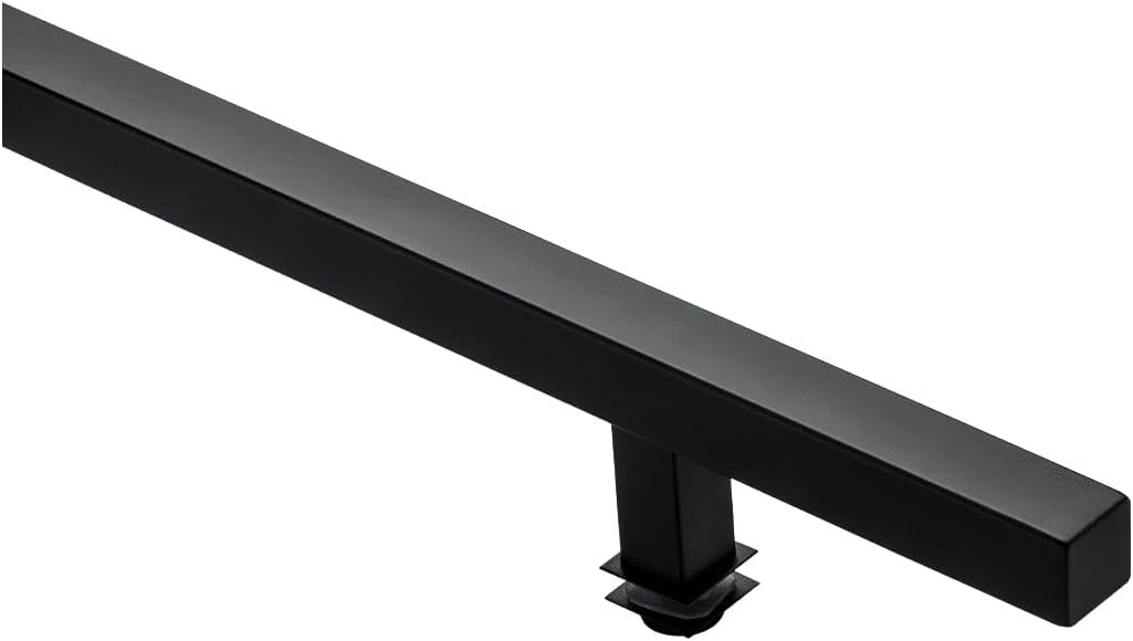 Prima Decorative - Door Pull Handle Square 24″ Single Side Stainless Steel 304, Black