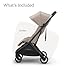 UPPAbaby Minu V3 Travel Stroller - Lightweight + Compact Design - One-Hand Fold + Unfold - from Birth + Overhead Compatible - Ada (Sandstone/Carbon Frame/Chestnut Leather)