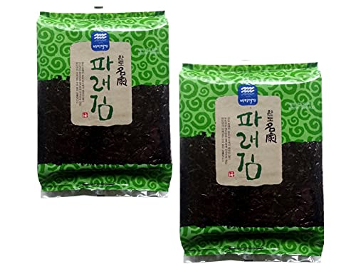 100 Sheets (6.7oz) Dried Kelp Seaweed Nori Raw Unseasoned Snack Sushi Two Pack