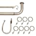 Source Global Barricade Window Rod Set, 30 to 52", Gold