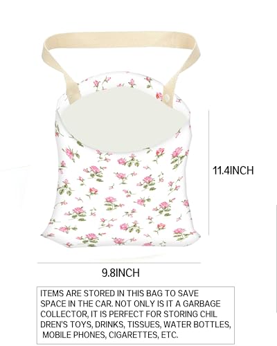 Image of Hanging Car Trash Can and Bag for Accessories