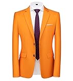 Mens Jacket Casual 2 Buttons Single Breasted Suit Jacket Modern Wedding Tux Blazer US Size 42 (Label