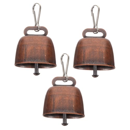 CIYODO Campanelli per Mucche in Vintage Campane Antifurto Leggere per Pascolo Suono Chiaro e Resistente Accessori Decorativi per Animali e