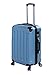Produktbild P-Collection Koffer Trolley Handgepäck Reisekoffer Hartschalenkoffer Zwillingsrollen M-L-XL-Set Dehnungsfuge 5 Farben (Blau Größe L)