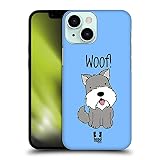 Atractivo y elegante imprimir Head Case Designs Schnauzer Cachorros Felices Carcasa rígida Compatible con Apple iPhone 13 Mini