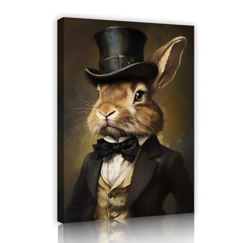 Peinture moderne sur toile lapin affiche murale cadre photo animal bureau