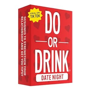 Do or Drink Date Night – Couples Drinking Card Game for Adults, Fun Romantic Game for Two, Perfect for Game Night, Parties, or Gifts for Boyfriend, Girlfriend, or Wife and Husband, 250 Cards